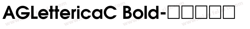 AGLettericaC Bold字体转换